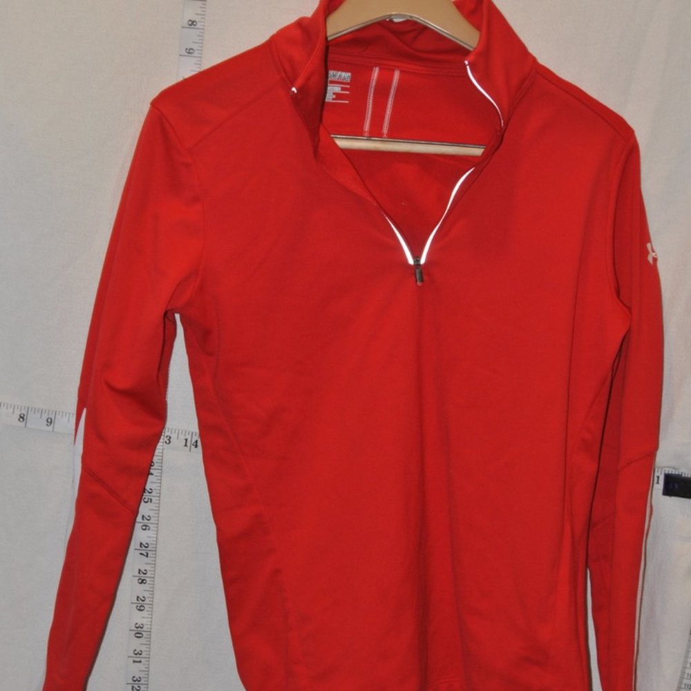 Nike Dri-Fit Spandex Blend Athletic Quarter Zip Pullover Running Top